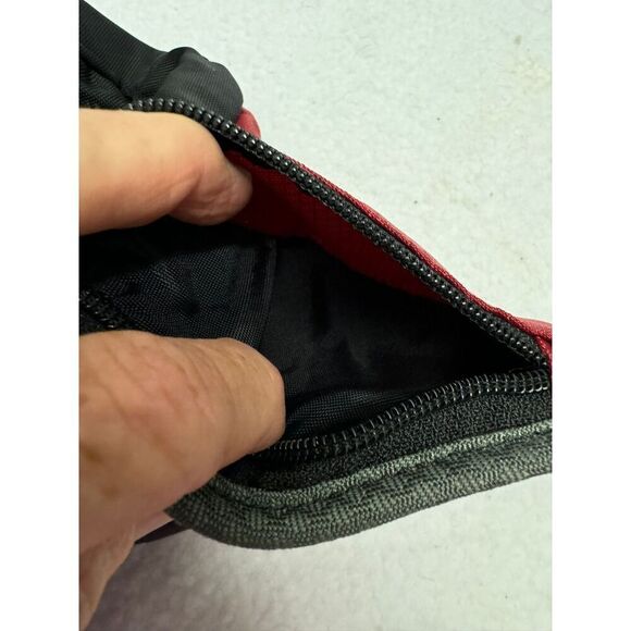 Red Polyester Sling Bag Backpack Multiple Compartments Mesh Pockets - Picture 8 of 8